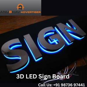 3D LED Sign Board