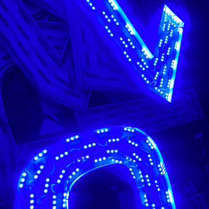 Clear 3D LED modules Letters