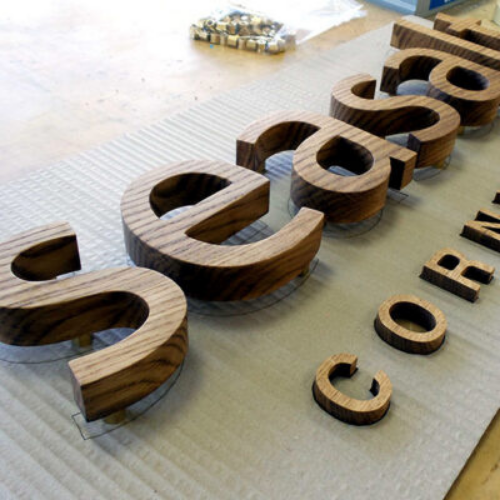 Wooden 3D Letters Signage